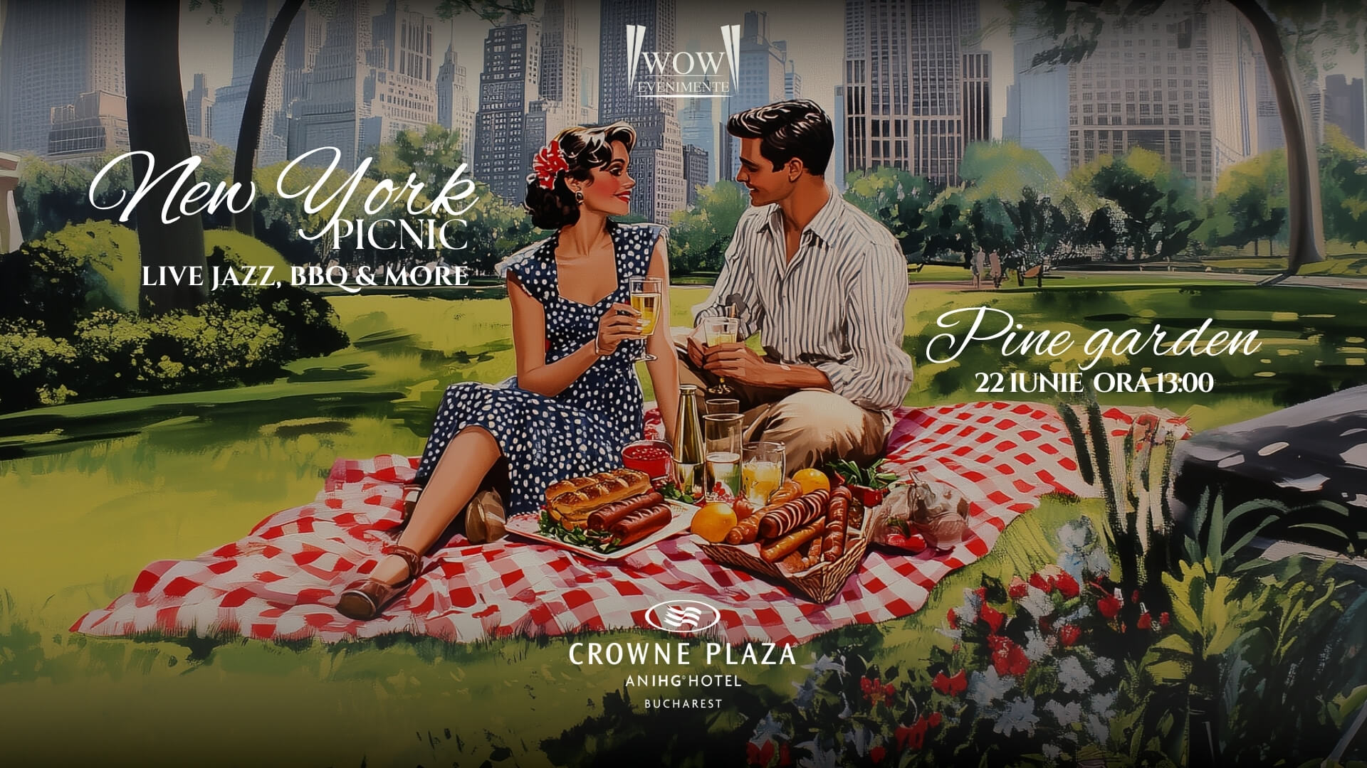 Picnic tematic în aer liber în Bucuresti pe 22 iunie la Crowne plazza bucharest